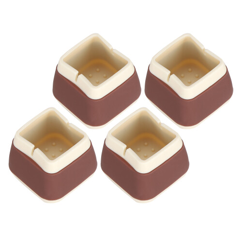 4 pezzi di protezioni in silicone 3.3x3.9x3.9cm caffè 1