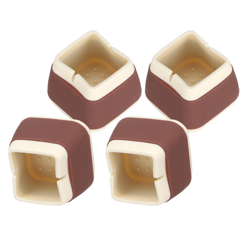 4 pezzi di protezioni in silicone 3.3x3.9x3.9cm caffè