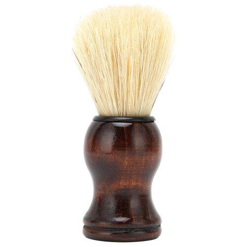 Brosse de rasage pour barbe, manche en bois, bois composite 1