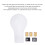 Gear Shift Knob Plastic 5 Speed Manual Chassis Handle Button Replacement for CITROEN C1 C3 C4 SeriesWhite 4