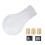 Gear Shift Knob Plastic 5 Speed Manual Chassis Handle Button Replacement for CITROEN C1 C3 C4 SeriesWhite 14