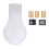 Gear Shift Knob Plastic 5 Speed Manual Chassis Handle Button Replacement for CITROEN C1 C3 C4 SeriesWhite 16