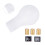 Gear Shift Knob Plastic 5 Speed Manual Chassis Handle Button Replacement for CITROEN C1 C3 C4 SeriesWhite 1