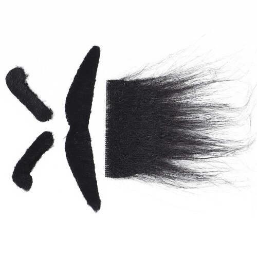 Barba di peluche viola per Halloween - Baffi
