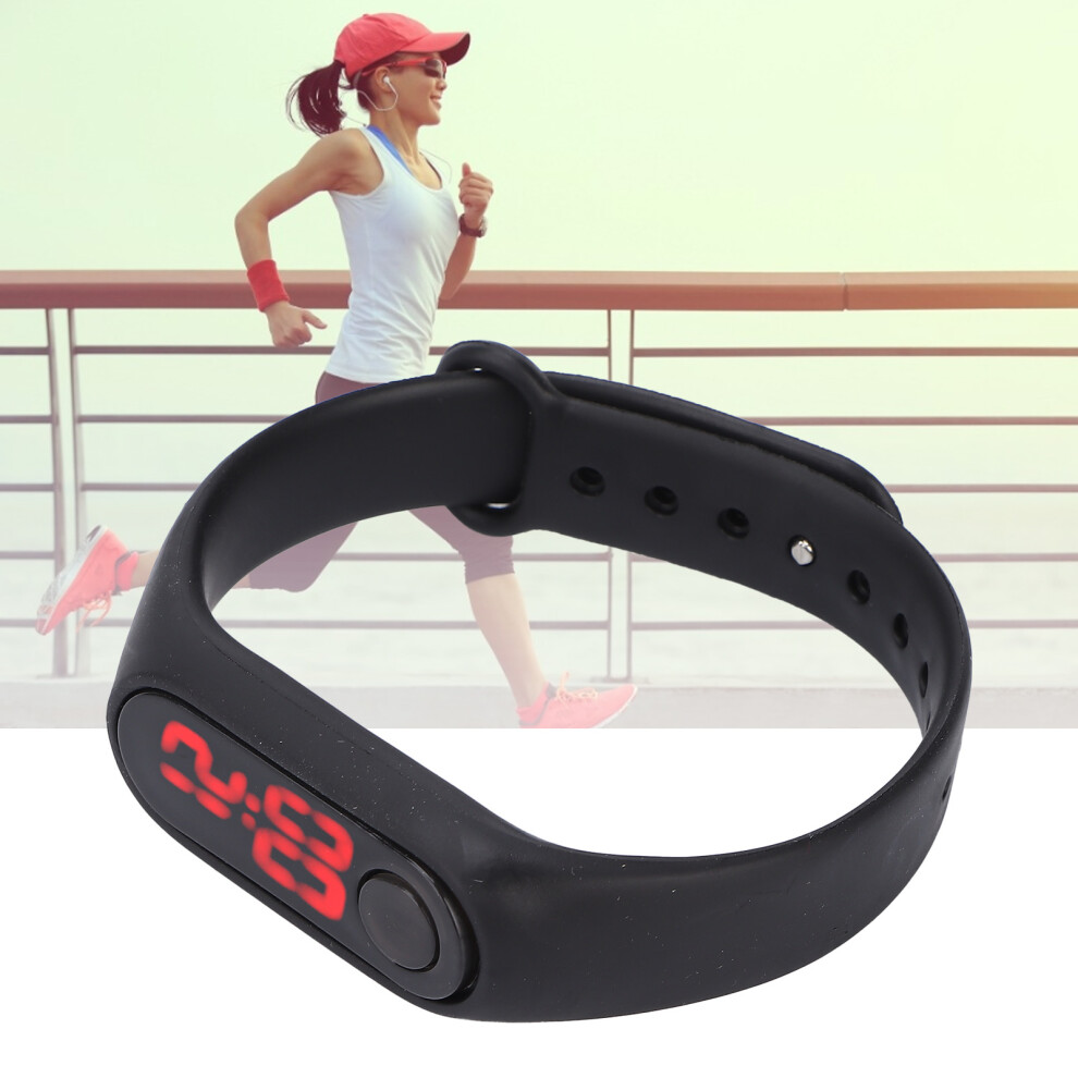 Smart Digital Watch Bracelet Luminous Electronic Watch Fashionable Stylish Wrist Watch Black 8231322600490