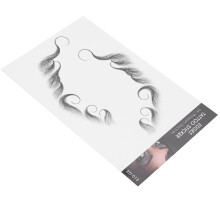 Wasserfester Haaransatz-Aufkleber für Damen Natürlicher Haaransatz Haar-Tattoo 11x18cm