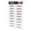 BROWN-05 Sticker pour sourcils imperméable 5,8 x 8,3 po 14