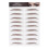 BROWN-05 Sticker pour sourcils imperméable 5,8 x 8,3 po 2