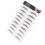 BROWN-05 Sticker pour sourcils imperméable 5,8 x 8,3 po 15