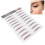 BROWN-05 Sticker pour sourcils imperméable 5,8 x 8,3 po 16