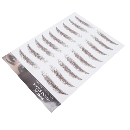 BROWN-05 Sticker pour sourcils imperméable 5,8 x 8,3 po 2