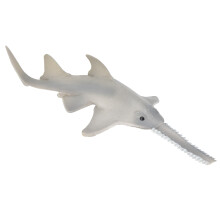 Pesce sega giocattolo in PVC mini creatura marina 15,7x5,5x3 cm