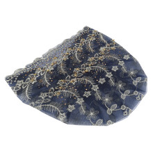 Turban bleu pour la tĂŞte - Style plume, Taille unique
