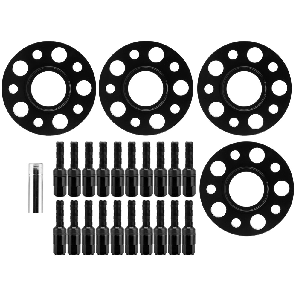 Car Hub Centric Wheel Spacers Kit 20mm Replacement for W202 C Class C220 C230 C280 C43 1994â2000Black-image-OPC-PHVZ85K-NEW