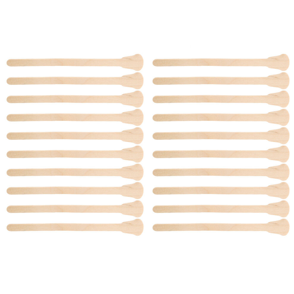20pcs Facial Body Hair Removal Wax Spatulas Applicator Tool Wooden Wax Sticks (Guitar Shape)
