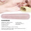 Bâton de massage en pierre de jade quartz rose Gua Sha 7