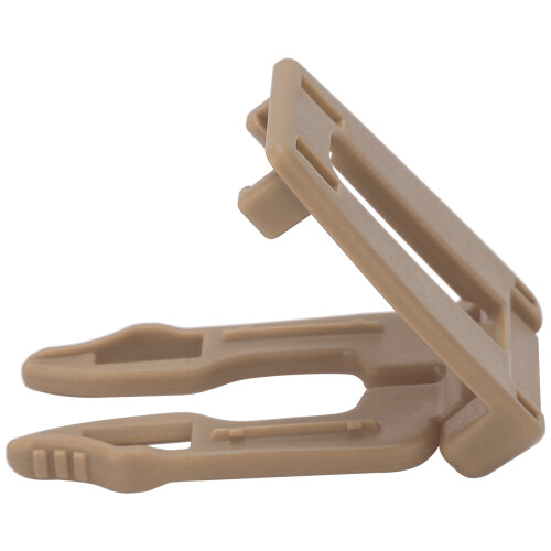 10 pièces Clips à boucle MOLLE multifonctions couleur tan 8-12mm 1