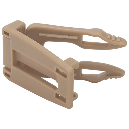 10 pièces Clips à boucle MOLLE multifonctions couleur tan 8-12mm
