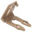 10 pièces Clips à boucle MOLLE multifonctions couleur tan 8-12mm 14