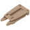 10 pièces Clips à boucle MOLLE multifonctions couleur tan 8-12mm 4