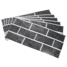 6 pezzi di adesivi per piastrelle 30x15 cm Nordic PVC 144 g