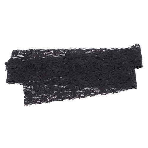 Nastro di pizzo 10 yard 6 cm di larghezza nylon nero 1