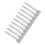 Perline acriliche per lampade, 10 pezzi, 16 cm / 6,3 in, trasparenti 15