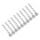 Perline acriliche per lampade, 10 pezzi, 16 cm / 6,3 in, trasparenti 16