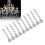 Perline acriliche per lampade, 10 pezzi, 16 cm / 6,3 in, trasparenti 14
