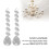 Perline acriliche per lampade, 10 pezzi, 16 cm / 6,3 in, trasparenti 3