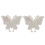 Adesivo con strass a forma di farfalla, colore AB, 2 pezzi 2