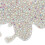 Adesivo con strass a forma di farfalla, colore AB, 2 pezzi 8