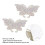 Adesivo con strass a forma di farfalla, colore AB, 2 pezzi 6