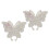 Adesivo con strass a forma di farfalla, colore AB, 2 pezzi 14
