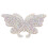 Adesivo con strass a forma di farfalla, colore AB, 2 pezzi 7