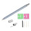 Stylet à double extrémité, aluminium, argent, pour iOS 2
