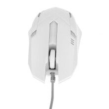 Souris USB filaire rétroéclairée M3 - Blanc, Ergonomique