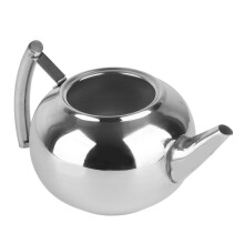 Teiera in acciaio inossidabile argento 1,5 L con filtro