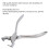Pinza a molla, acciaio inossidabile, 14,5 cm/5,7 in 12