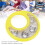 SY95 Tamburello a mano in ABS, 16.5x16.5x2 cm 11