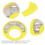 SY95 Tamburello a mano in ABS, 16.5x16.5x2 cm 7