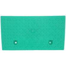 Rampa portatile per marciapiede verde, spessa 9 cm, misure 49,5 26,7 9 cm