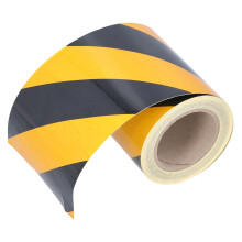 Reflective Warning Marking Yellow Black Waterproof Strong Adhesion Tape for Vehicles Trailers Boats Signs