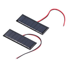 2 pezzi 0,2 W 4 V pannello in policristallino 75x25 mm argento
