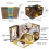 Kit de maison de poupée miniature, 27 x 19,5 x 16,5 cm 11