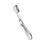 Cuillère à glace en acier inoxydable S 3-3.7oz argentée 8