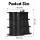 Componenti integrati della scala - Plastica, 9x8x8 cm, Nero 7
