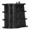 Componenti integrati della scala - Plastica, 9x8x8 cm, Nero 12