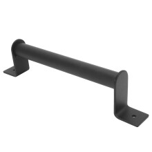 Maniglia per porta da fienile 215 g 22,75,5 cm Nero acciaio al carbonio