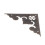 Protecteur d'angle en fer FlatAngle antique 56g 6x6cm 5